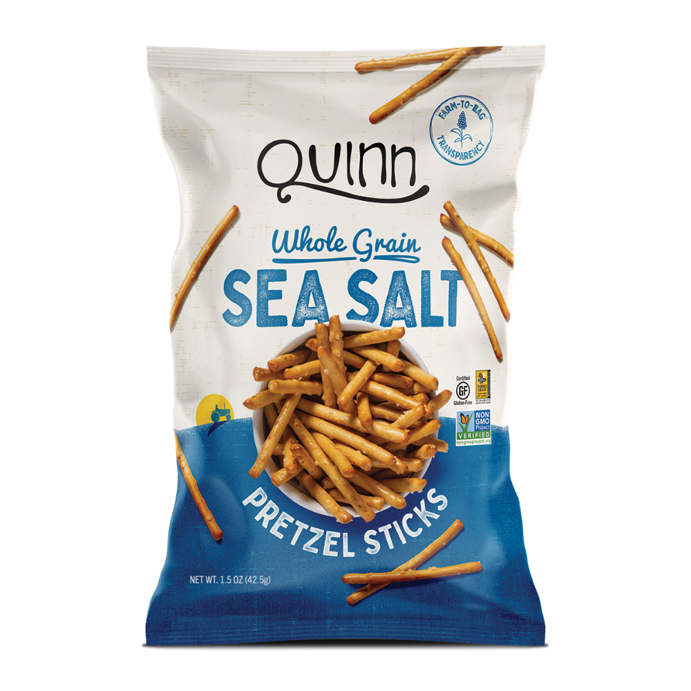 Quinn Gluten-Free Whole Grain Sea Salt Pretzel Sticks 1.5oz