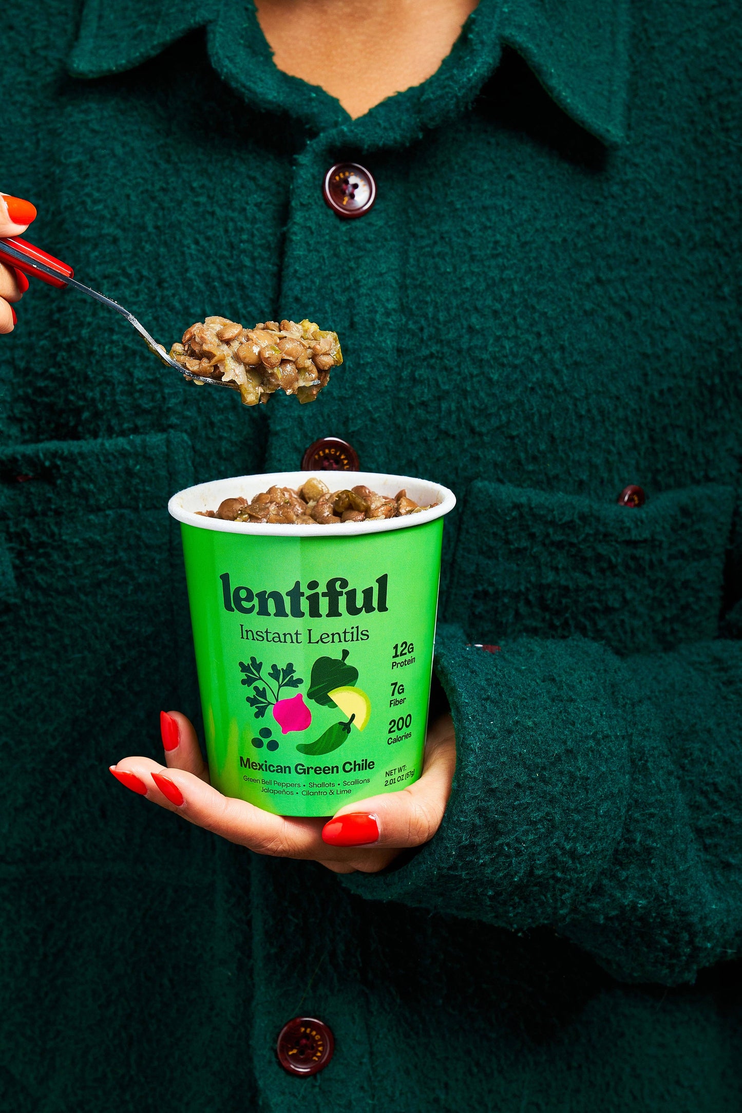 SALE - Zesty Mexican Green Chile Lentils with Jalapenos and Lime
