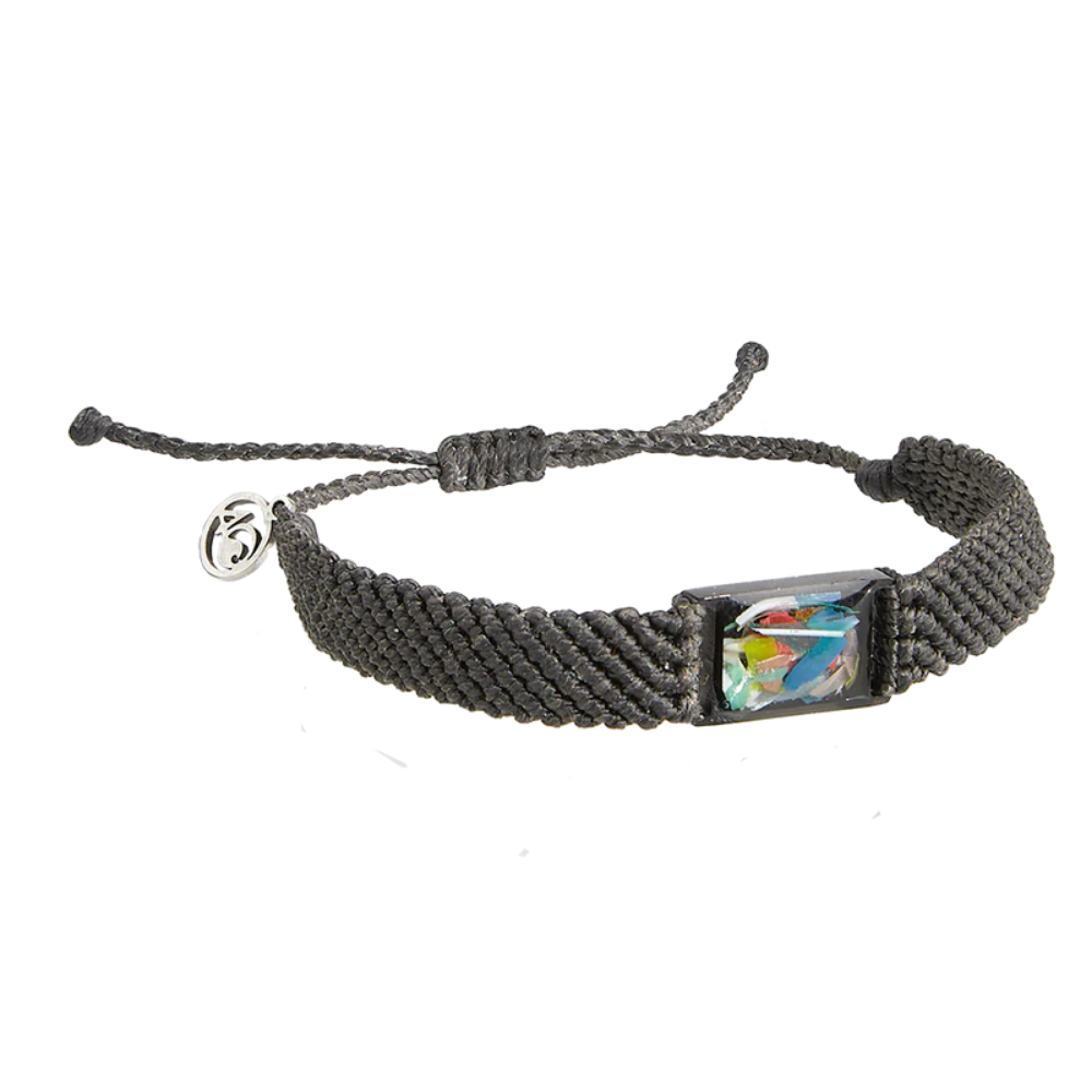 Eco-Conscious Black Braided Bracelet by 4ocean - Last Straw Initiative