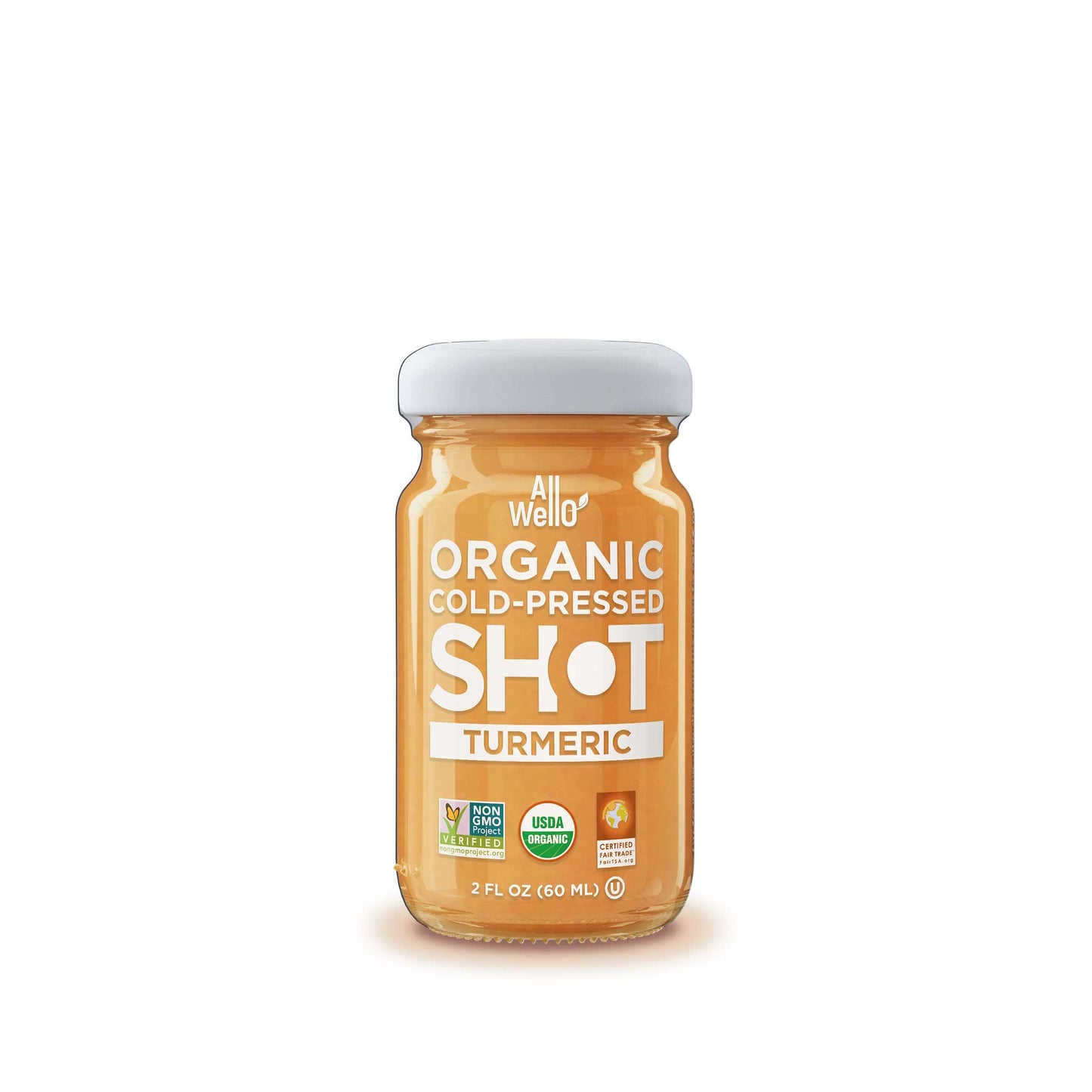 AllWellO Organic Turmeric Wellness Shot for Active Lifestyles