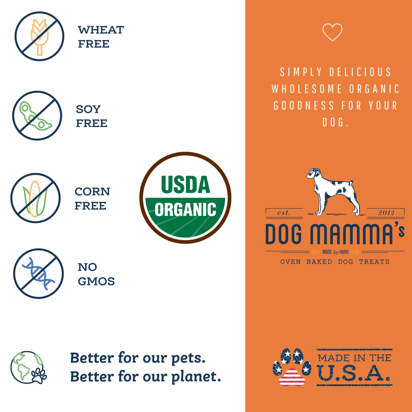 Gourmet Vegan Organic Dog Treats Assortment by Dog Mamma