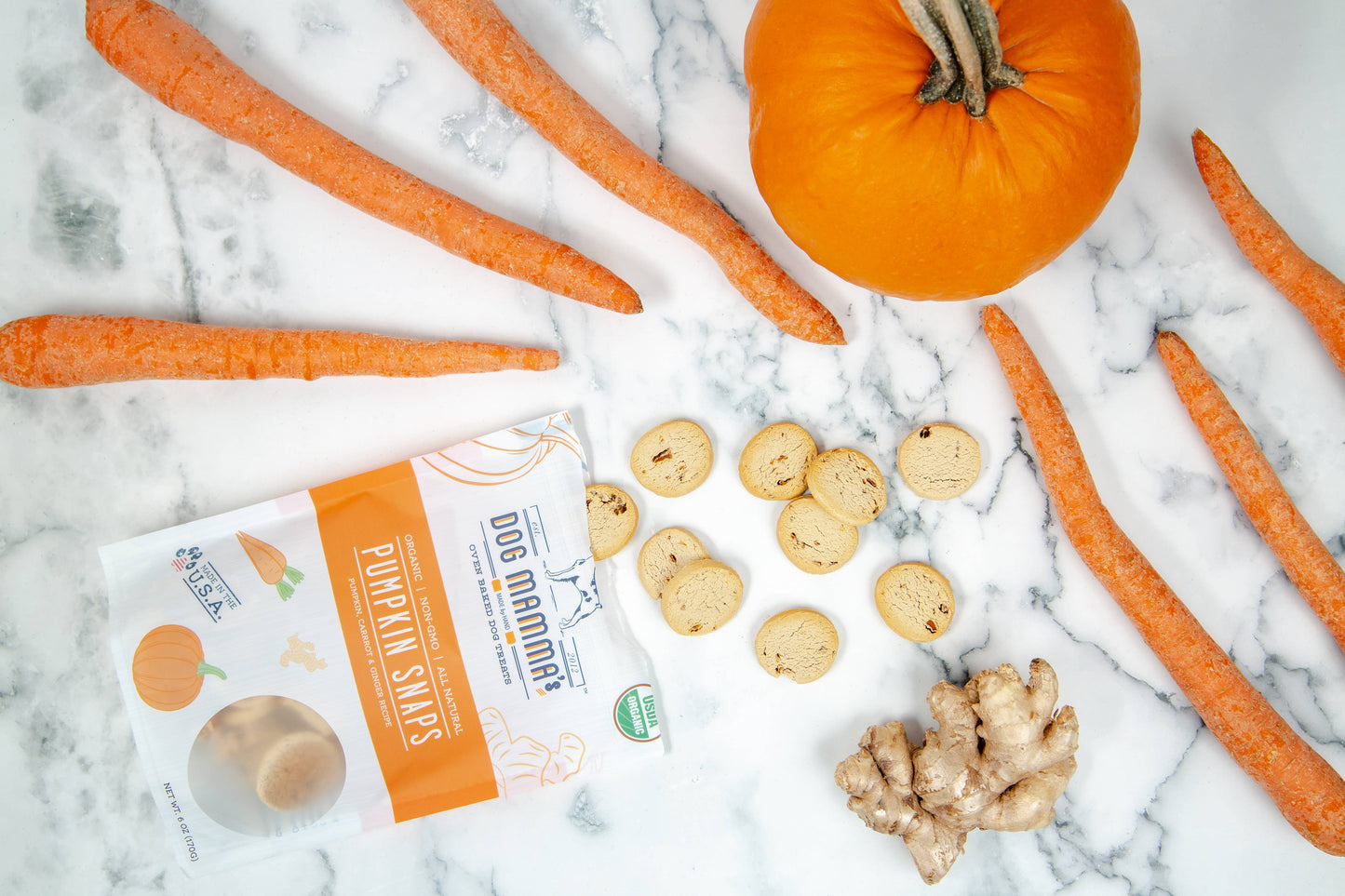 Gourmet Vegan Organic Dog Treats Assortment by Dog Mamma