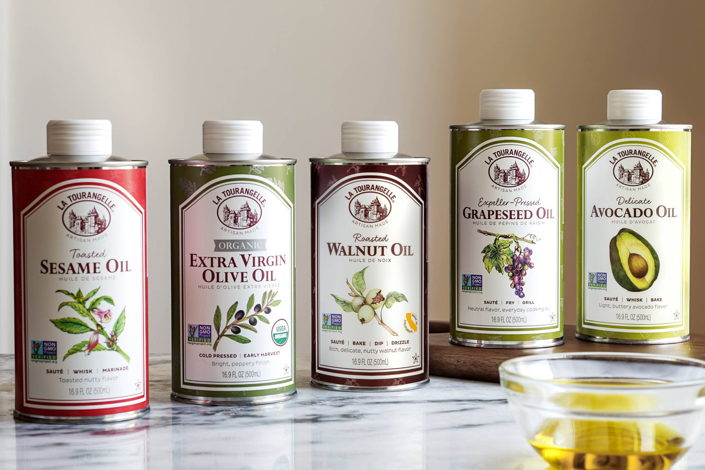 Artisan Oil Trio Gift Set: Walnut, Avocado & Sesame Essentials