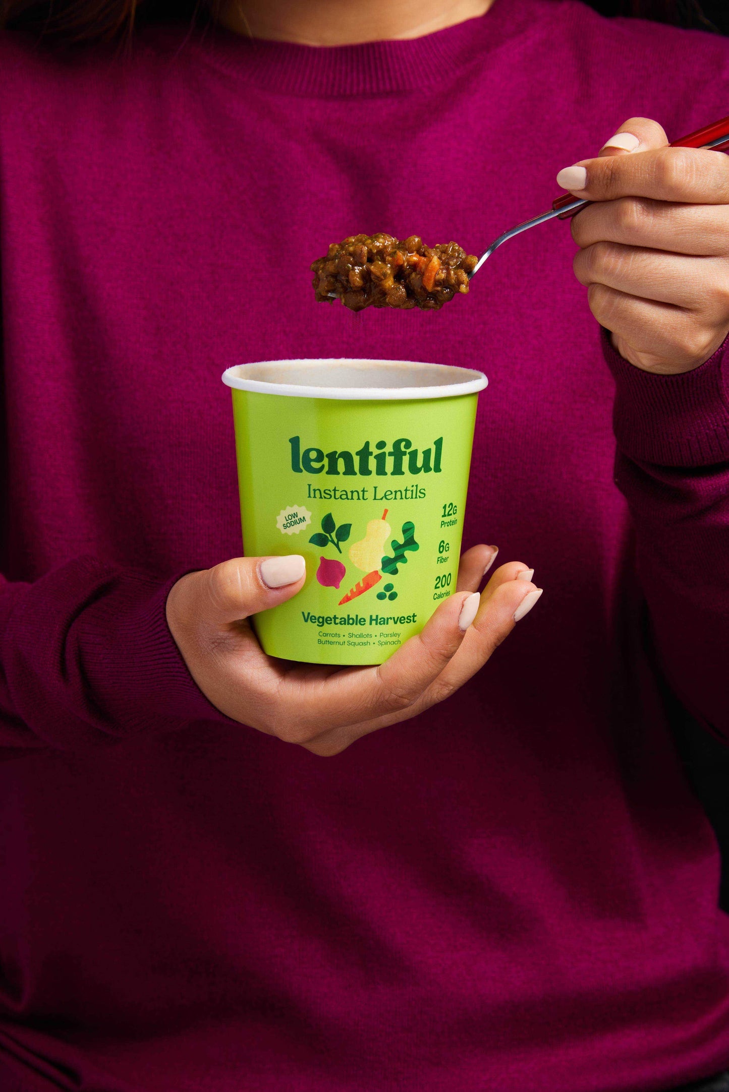 SALE - Lentiful Instant Lentils Low Sodium Vegetable Harvest