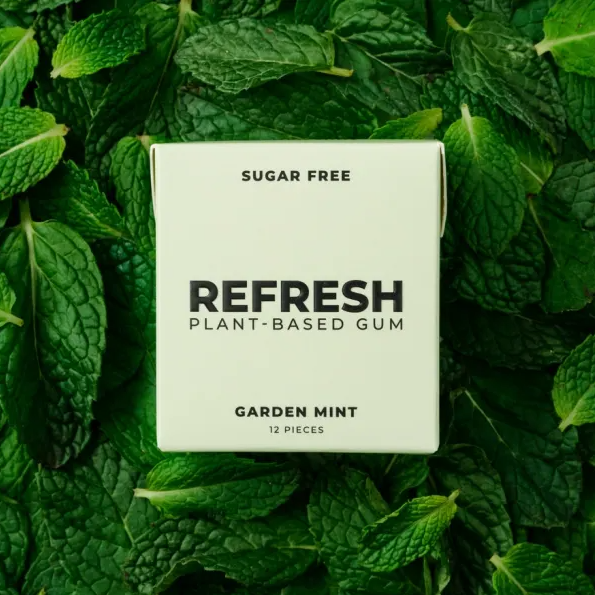 Refresh Gum - Plant Based - Sugar Free - Mint, Raspberry, Cinnamon Burst