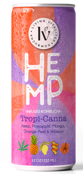 Living Vitalitea Kombucha - Serenity, Focus, Tropi-Kava, Strawberry Lavender Lemonade