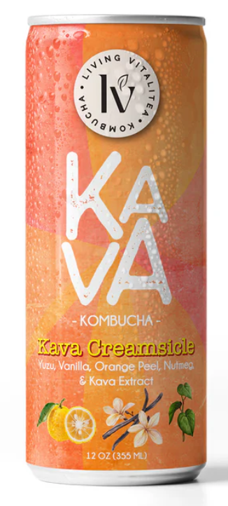 Living Vitalitea Kombucha - Serenity, Focus, Tropi-Kava, Strawberry Lavender Lemonade