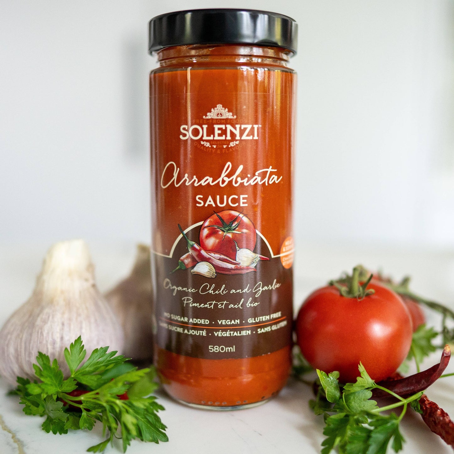Solenzi Organic Vegan Pasta Sauces - Sugar-Free Gourmet Selection