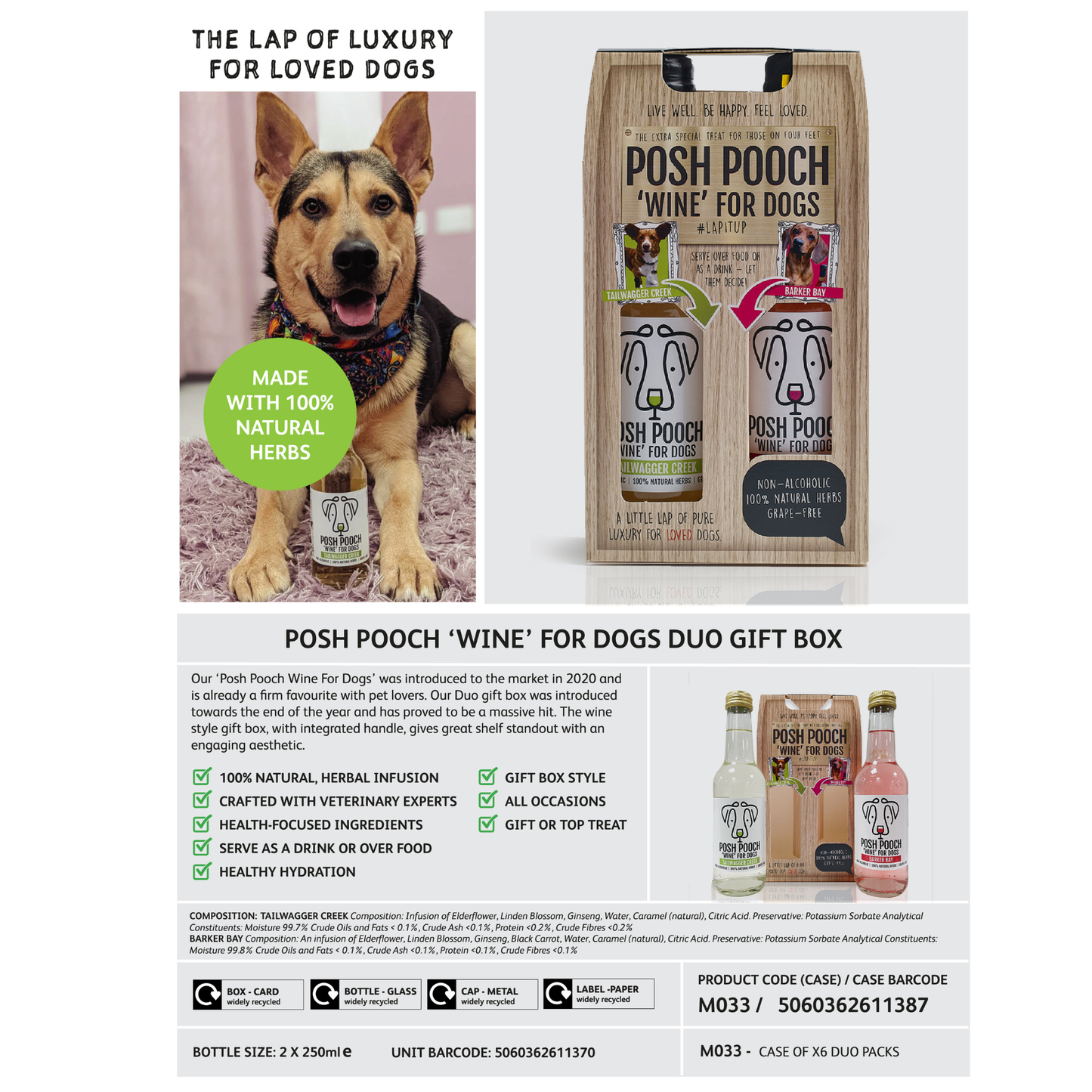 Canine Celebration Non-Alcoholic Wine Gift Set