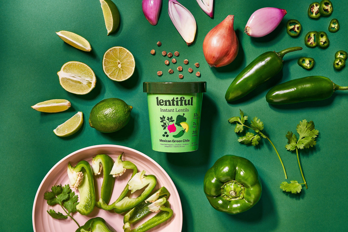 SALE - Zesty Mexican Green Chile Lentils with Jalapenos and Lime