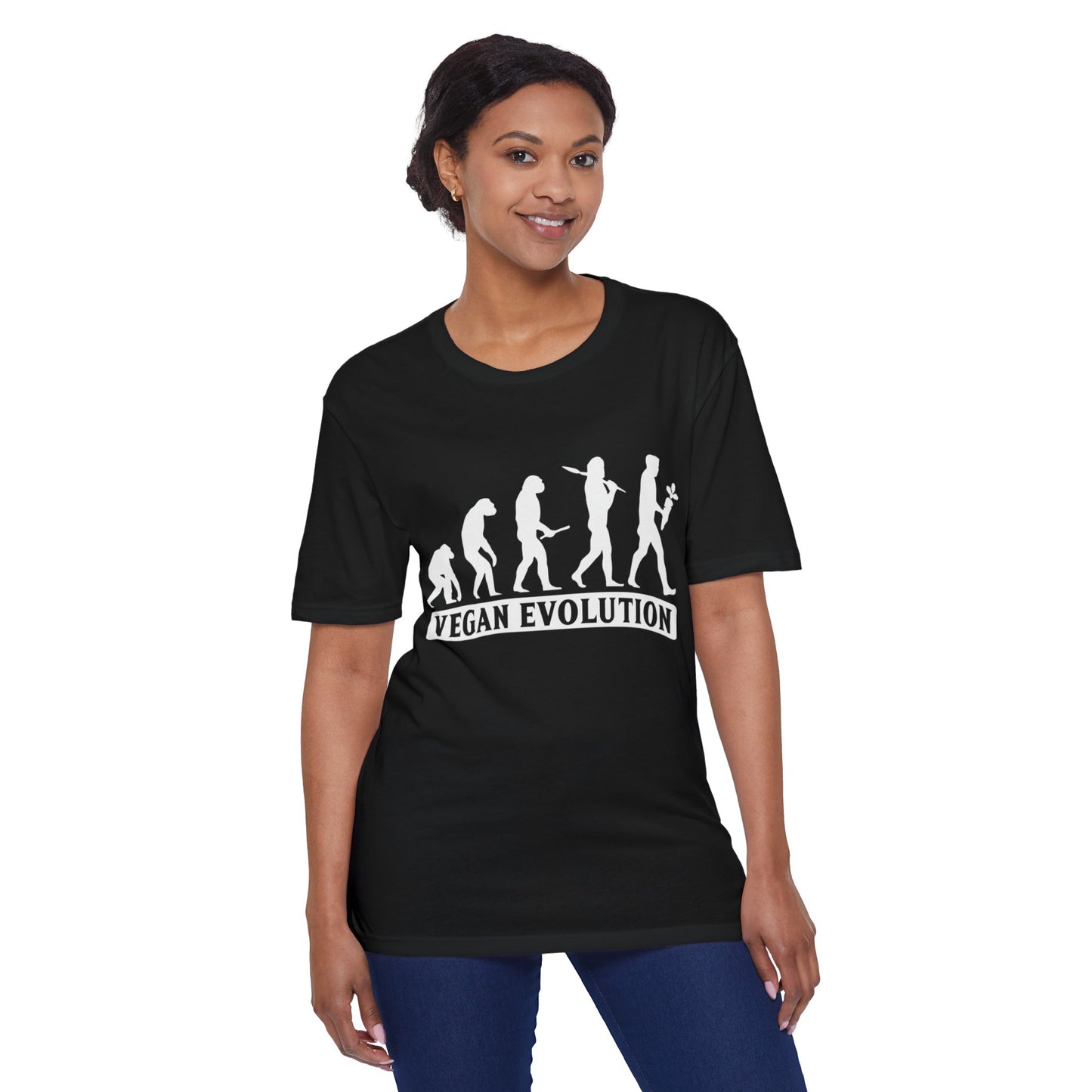 Vegan Evolution Unisex District® Re-Tee® Recycled Cotton & Post-consumer Recycled Polyester