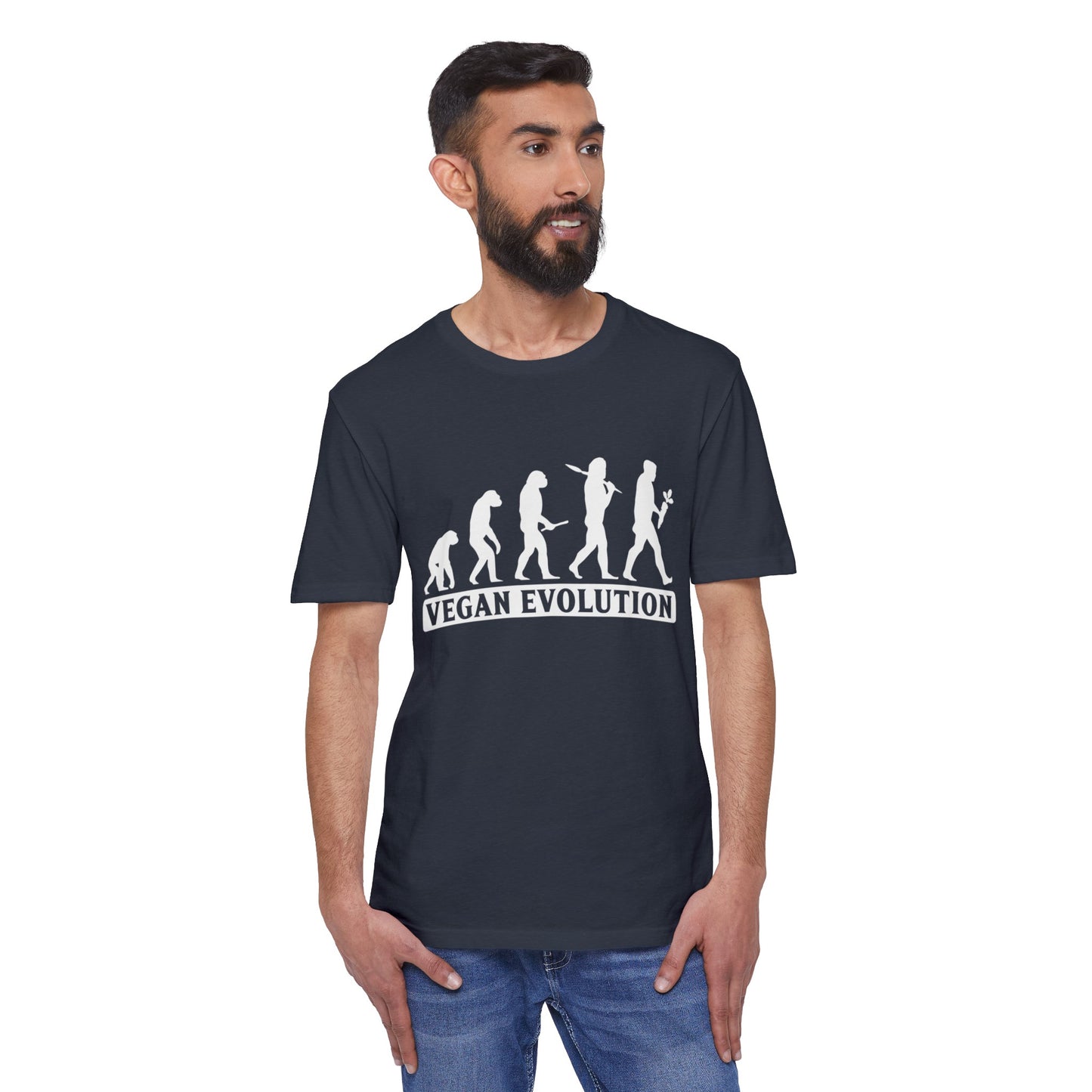 Vegan Evolution Unisex District® Re-Tee® Recycled Cotton & Post-consumer Recycled Polyester