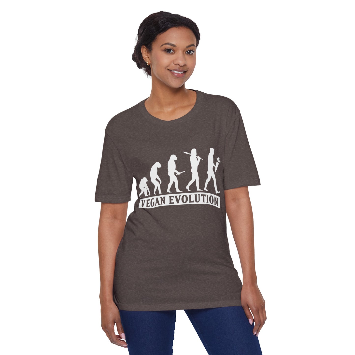 Vegan Evolution Unisex District® Re-Tee® Recycled Cotton & Post-consumer Recycled Polyester