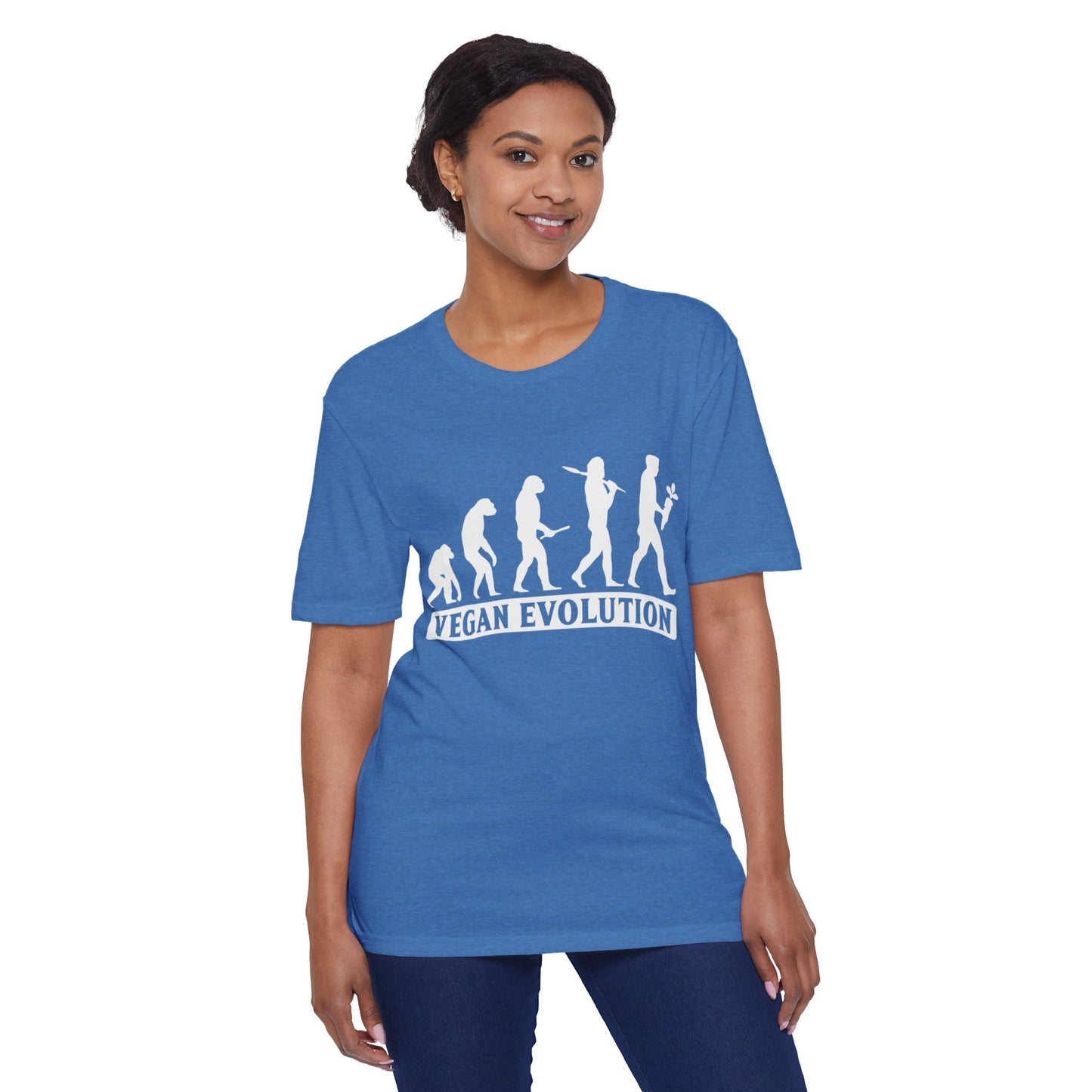 Vegan Evolution Unisex District® Re-Tee® Recycled Cotton & Post-consumer Recycled Polyester