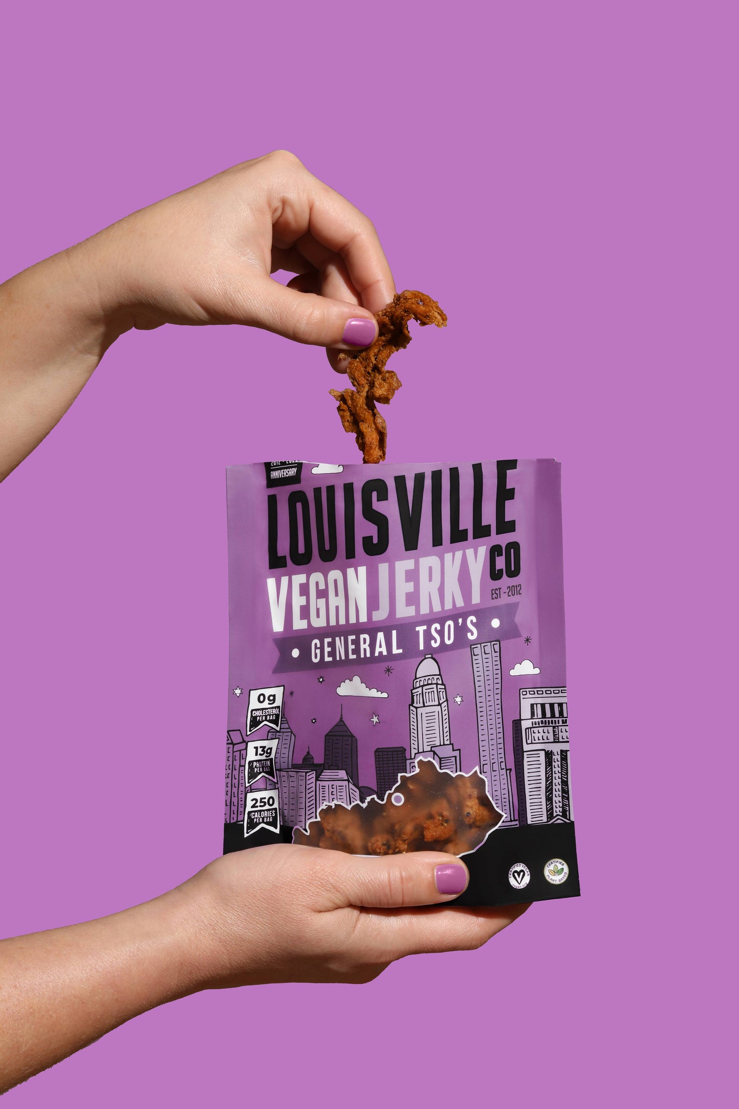 Louisville Vegan Jerky - New General Tso's Flavor + Top 3 Favorites: Smoky Carolina BBQ, Maple Bacon, & Smoked Black Pepper