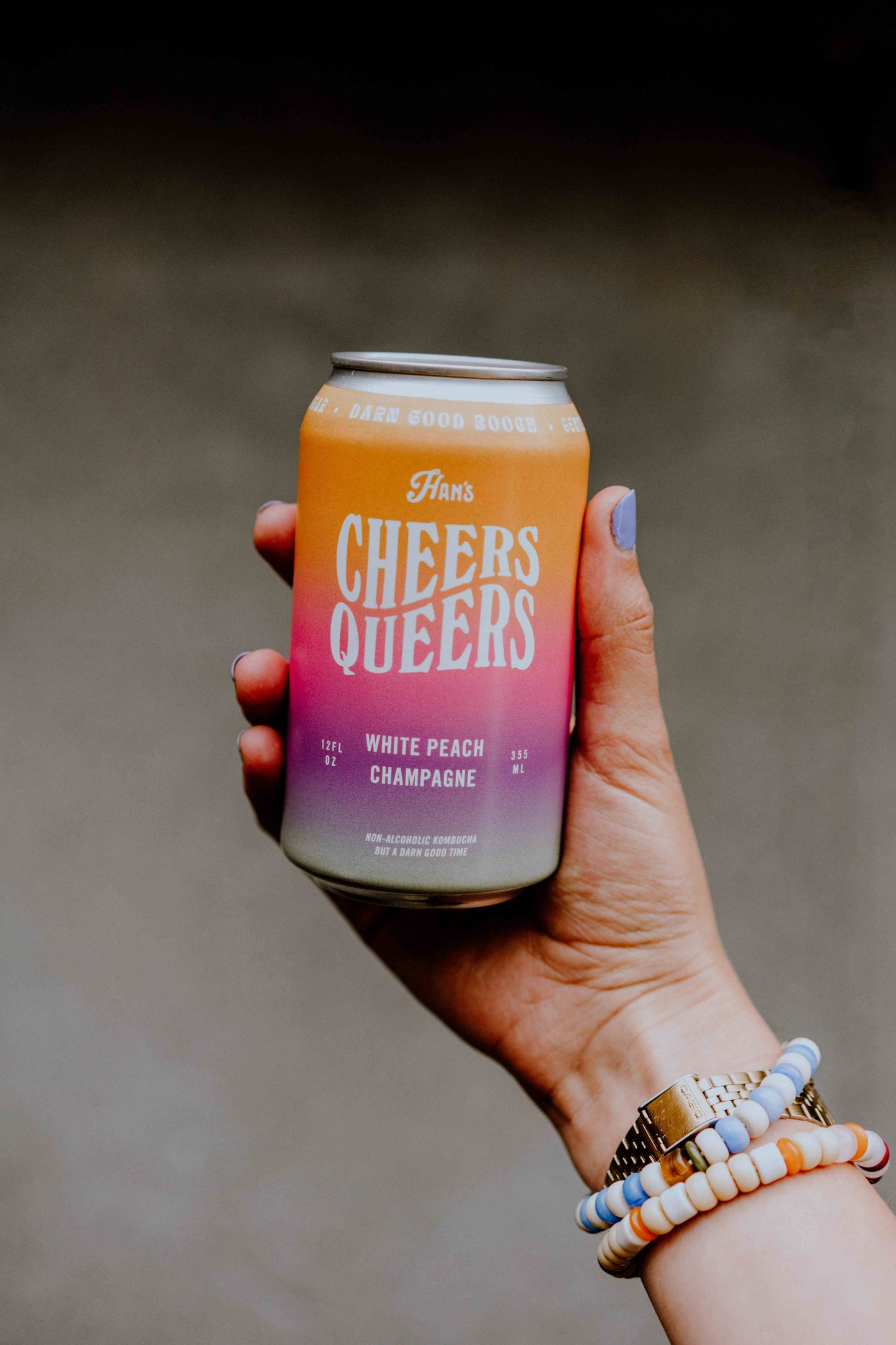 Cheers to Love - Sparkling White Peach Kombucha