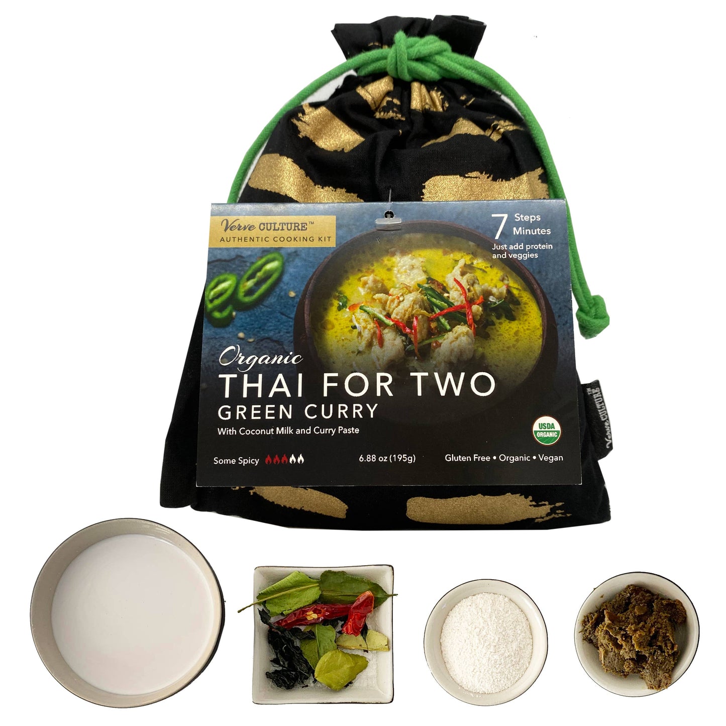 SALE - Thai for Two Cooking Kit - Organic Green Curry