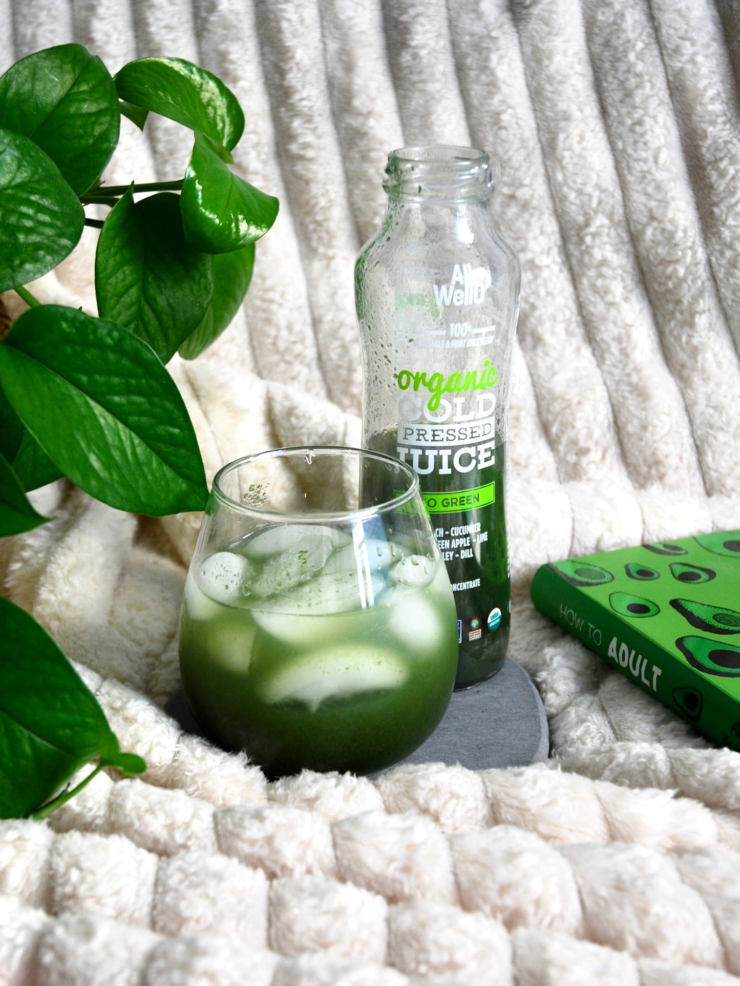 Revitalize with AllWellO Organic Cold-Pressed Go Green Detox Juice