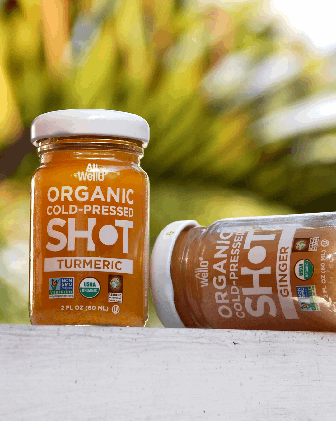 AllWellO Organic Turmeric Wellness Shot for Active Lifestyles