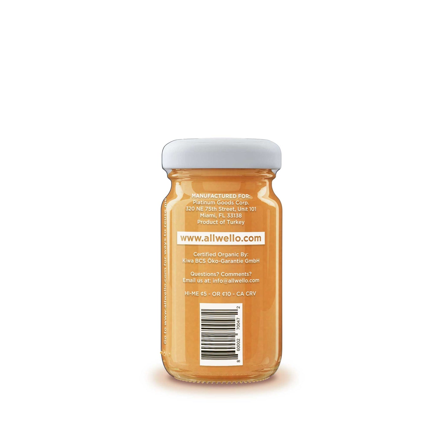 AllWellO Organic Turmeric Wellness Shot for Active Lifestyles