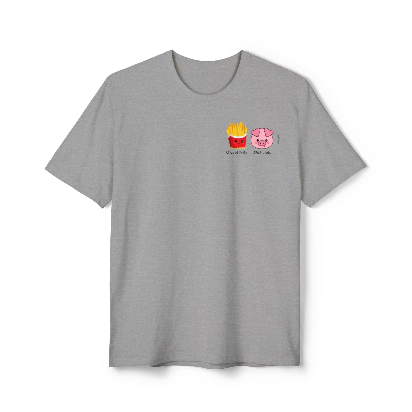 Choose Fries Save Lives Unisex District® Re-Tee® Recycled Cotton & Post-consumer Recycled Polyester