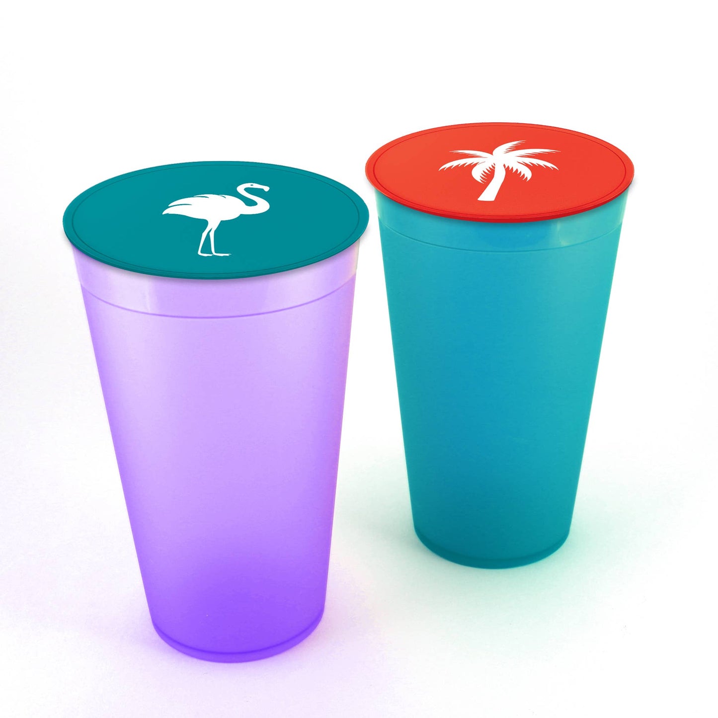 Nautical-Themed Drink Covers with Tap & Seal Technology - Set of 2