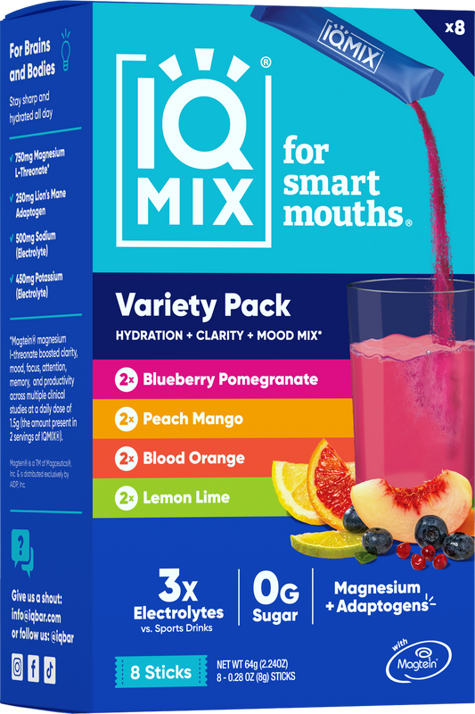 IQMIX Hydration Variety Pack | 8 Flavor Stick Mix