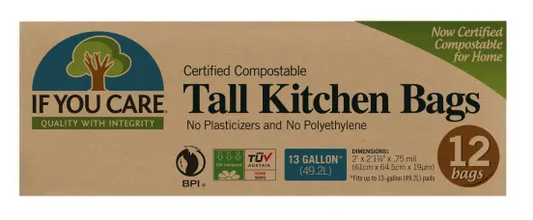 If You Care 13 Gallon 100% Compostable Food Trash Bags