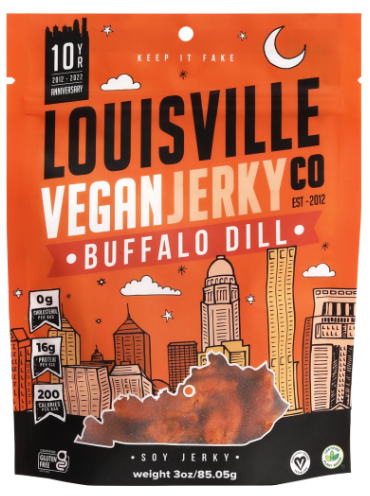 Buffalo Dill Vegan Jerky by Louisville: A Flavorful Plant-Based Delight