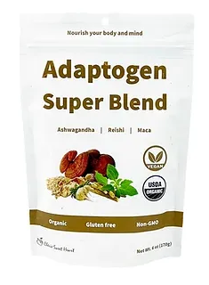 Nature's Stress Relief Adaptogen Blend Powder (Ashwagandha, Reishi, Maca)