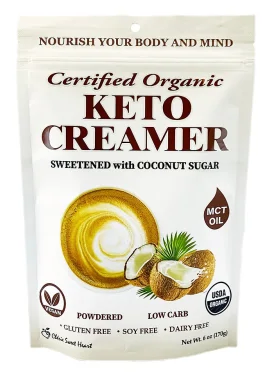 Keto-Friendly Organic MCT Creamer for Coffee and Tea