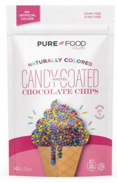 Pure Food By Estee Candy Coated Mini Chocolate Chips