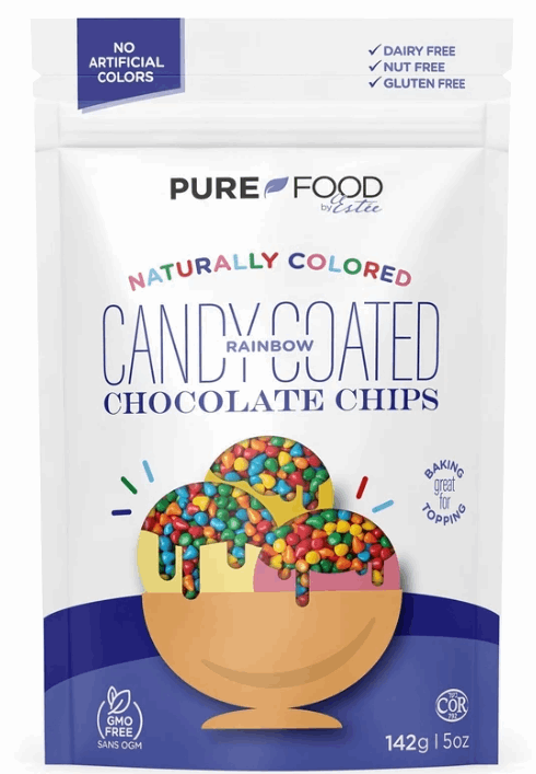 Pure Food By Estee Candy Coated Mini Chocolate Chips