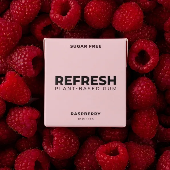 Cinnamon Burst Refresh Gum - Plant Based - Sugar Free - Mint, Raspberry