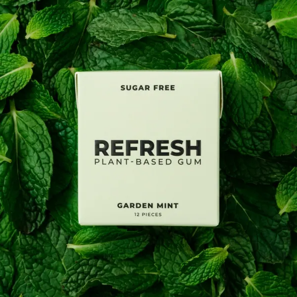 Cinnamon Burst Refresh Gum - Plant Based - Sugar Free - Mint, Raspberry