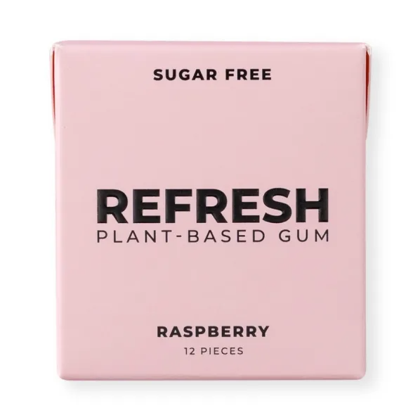 Cinnamon Burst Refresh Gum - Plant Based - Sugar Free - Mint, Raspberry