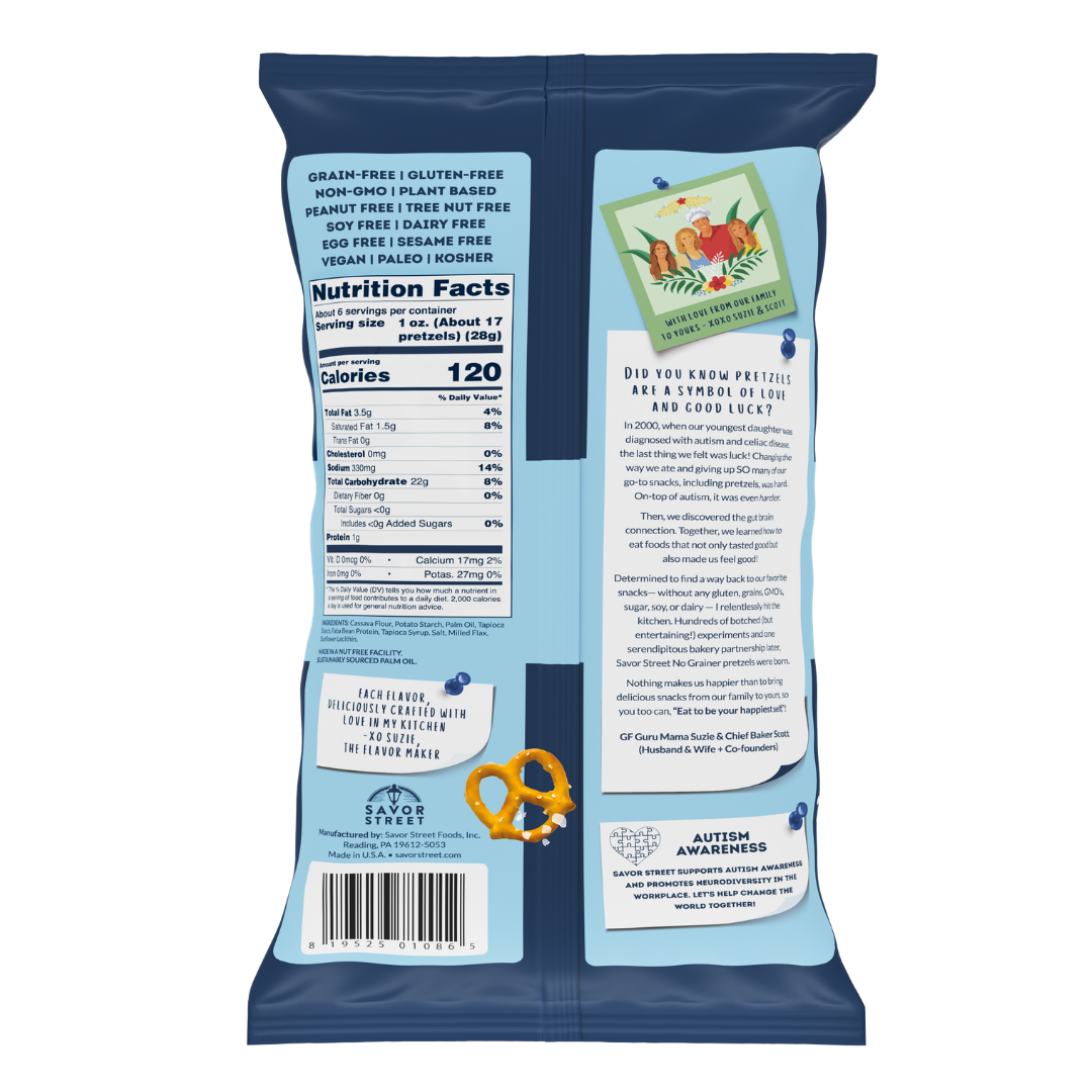 Grain Free Sea Salt Pretzel Crunch by Suzie - 6.5oz