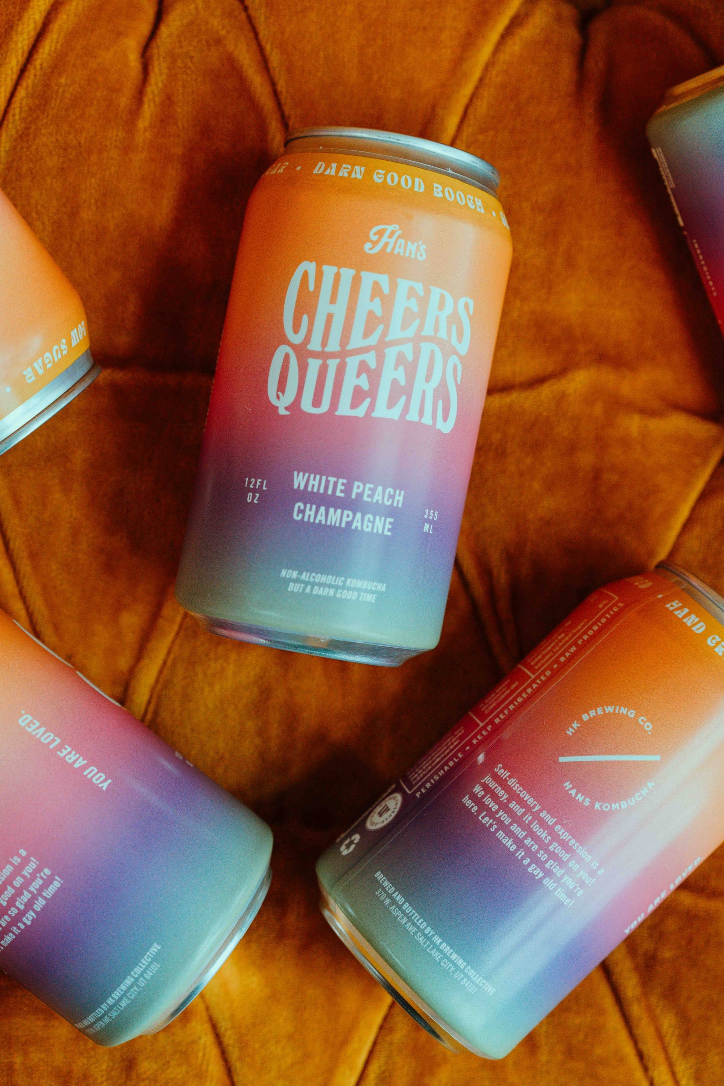 Cheers to Love - Sparkling White Peach Kombucha