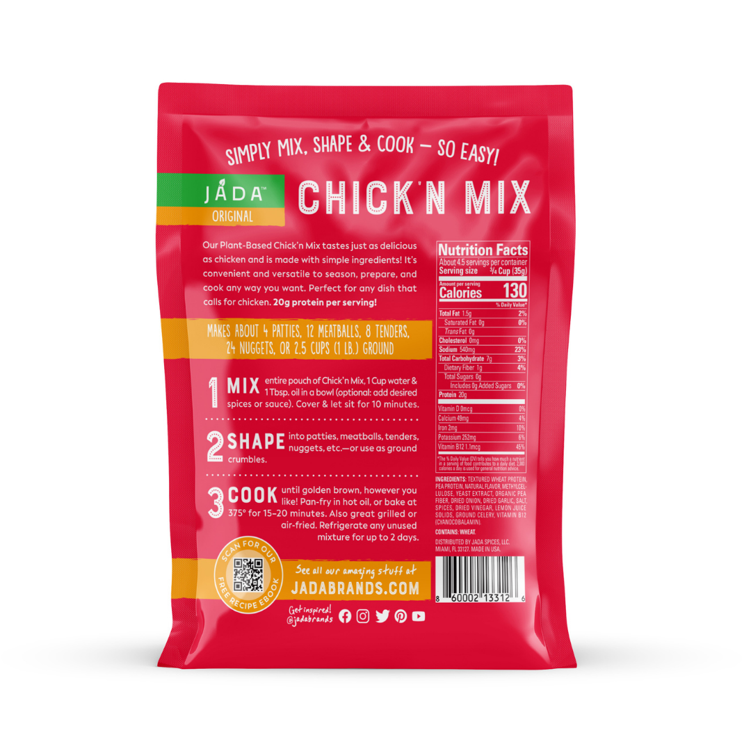 Vegan Chicken Protein - Plant Based Chick'n Mix (Original)