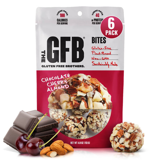 The GFB: Chocolate Cherry Almond Gluten Free Protein Bites