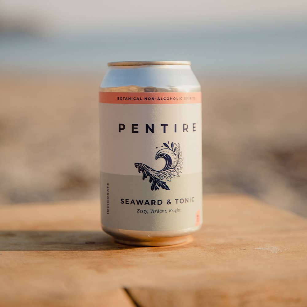 Pentire Seaward & Tonic Ready-to-Drink Cocktail - 330ml Non-Alcoholic Adventure Blend