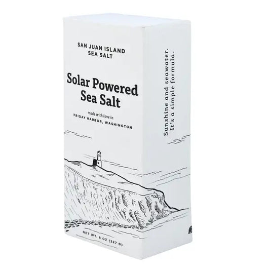 Solar Powered Sea Salt 8oz Box